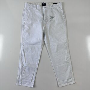 NEW Malbon x Dockers Orignal Chino Pants Lucent White Size 34 x 30